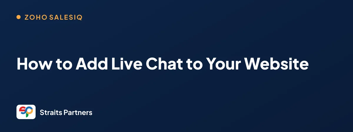 Live chat widget on a website