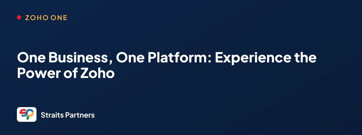 Zoho One platform overview