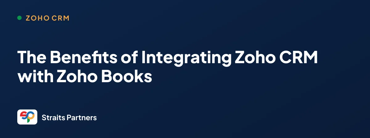 Zoho CRM and Zoho Books connected